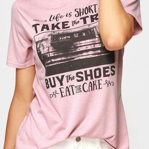 life is short eat cake t-shirt